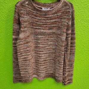Cozy Multitone Knit Sweater
